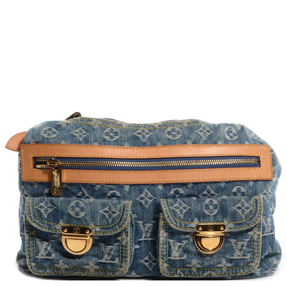 Louis Vuitton Monogram Denim Baggy PM Blue 1 of 7