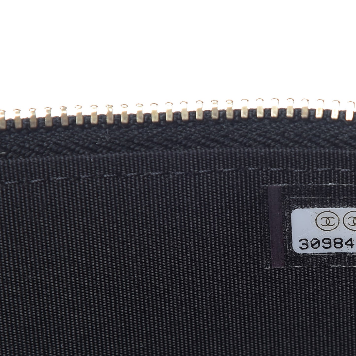 Raffia Jute Striped Small Vanity Case With Chain Black Beige
