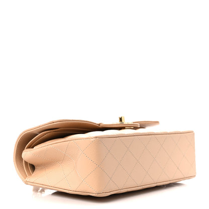 Chanel Caviar Quilted Small Double Flap Beige 4 of 11