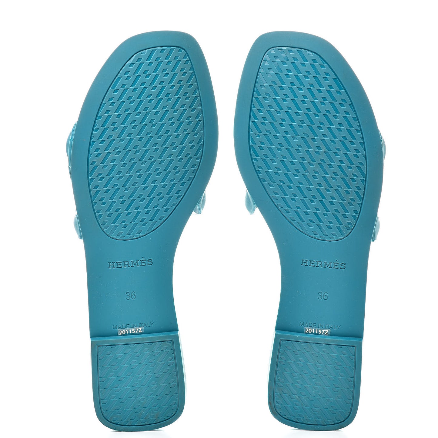 Rubber Aloha Sandals 36 Bleu Vif