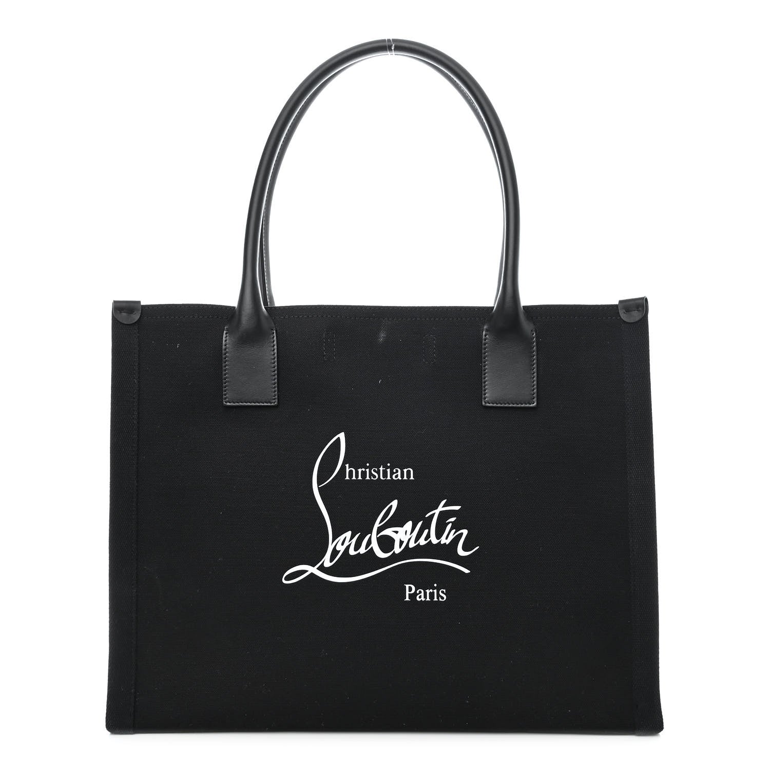Christian Louboutin Canvas Nastroloubi Large Tote Black 1 of 13