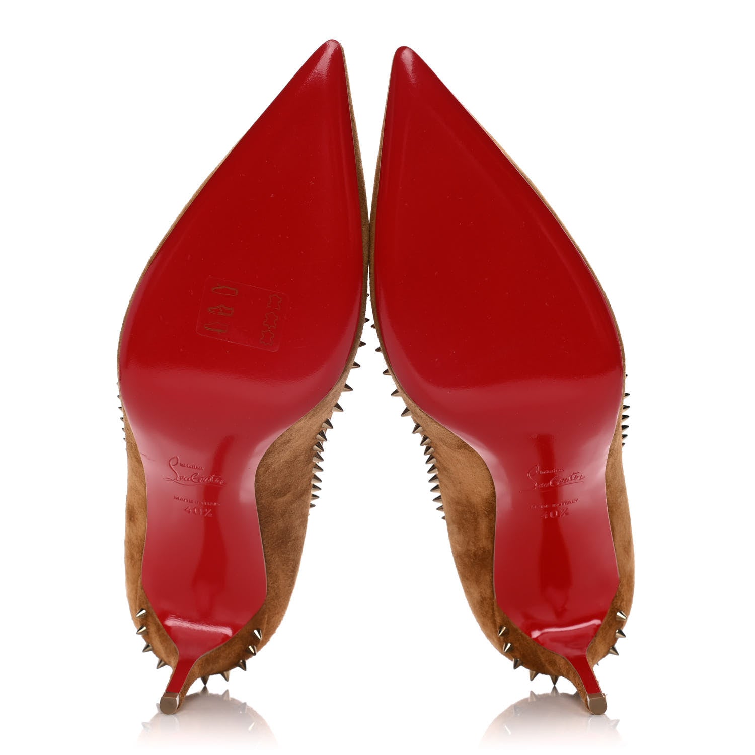 Christian Louboutin Veau Velours Anjalina Pumps 40.5 Macchiato 7 of 13