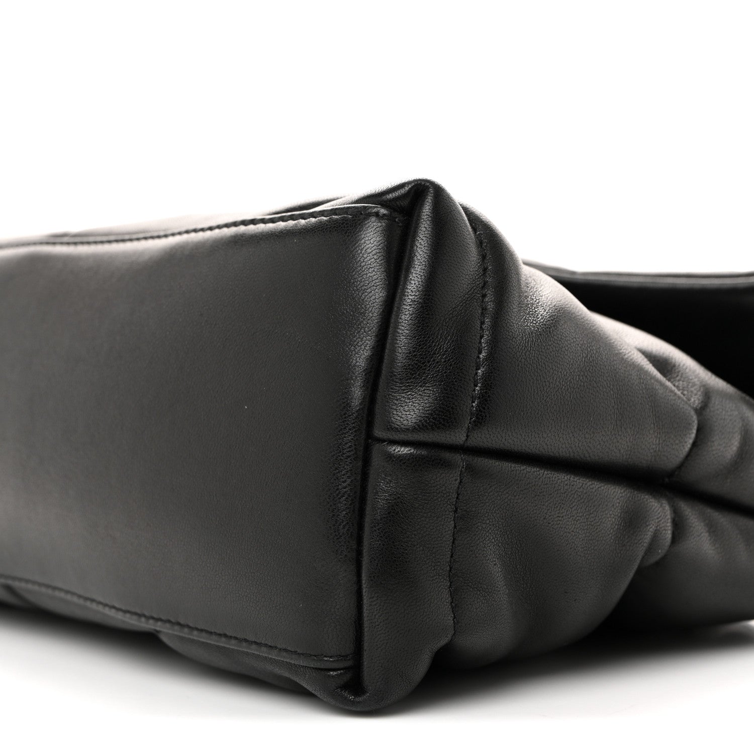 Saint Laurent Lambskin Quilted Small Loulou Puffer Monogram Monochrome Chain Satchel Black 10 of 12