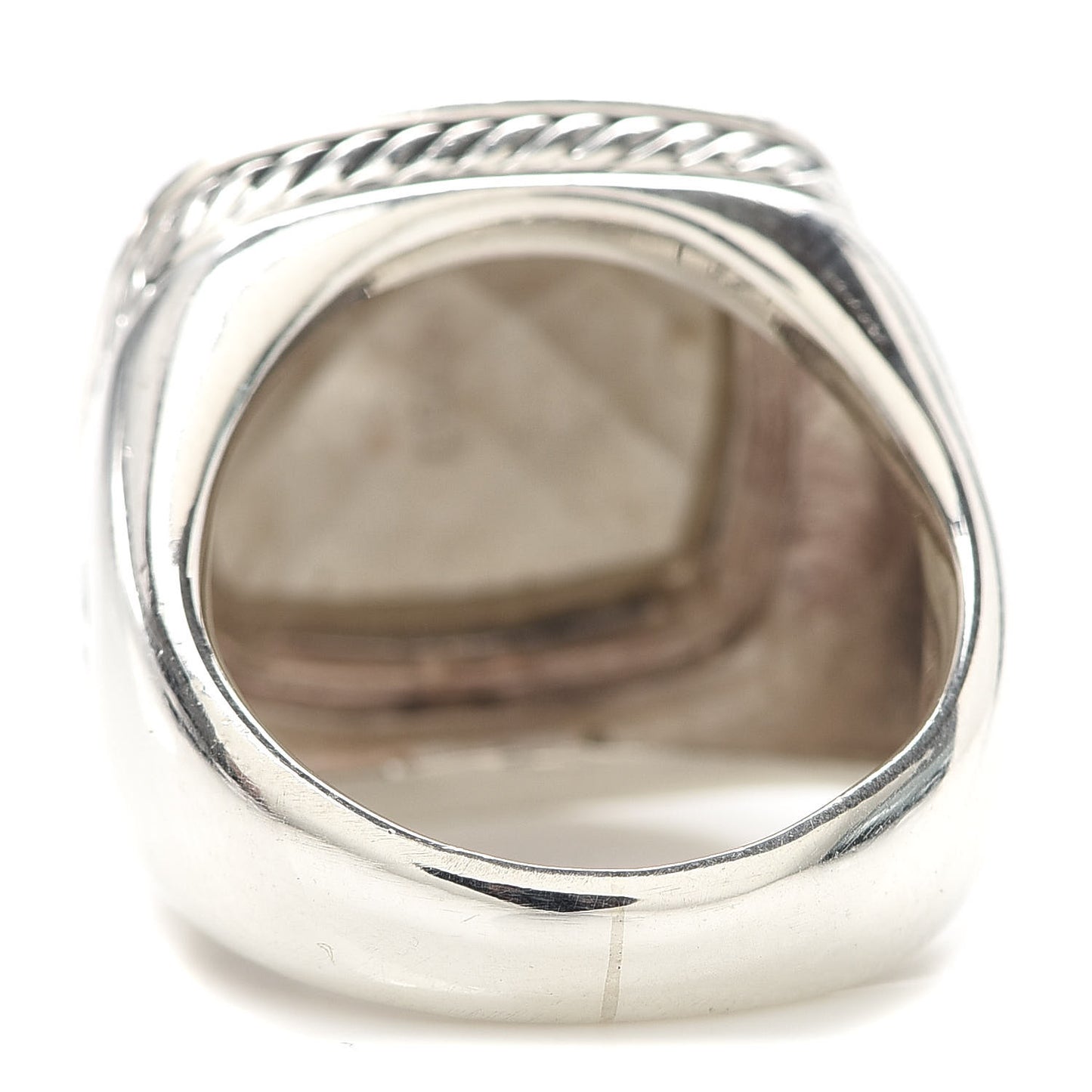 Sterling Silver 18K Yellow Gold Diamond 14mm Albion Statement Ring 54 6.75