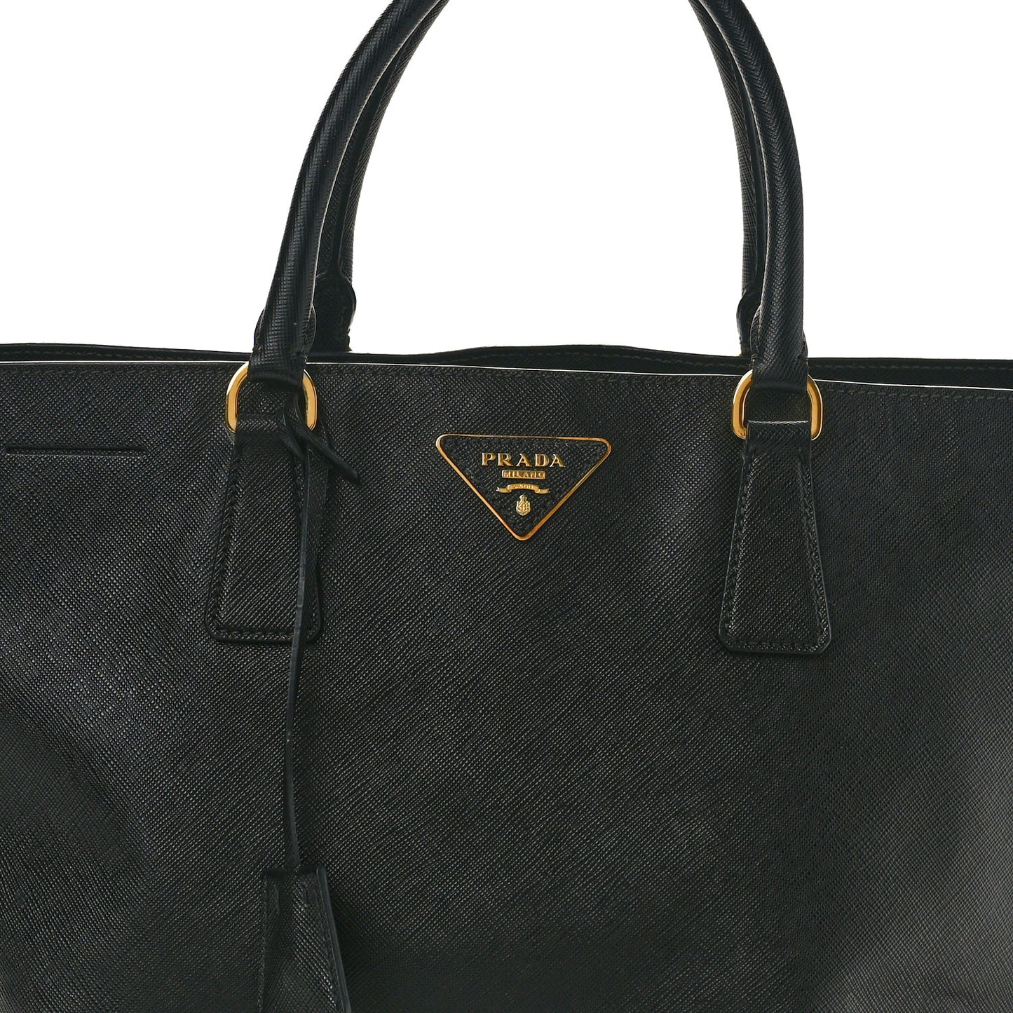 Saffiano Lux Large Tote Black