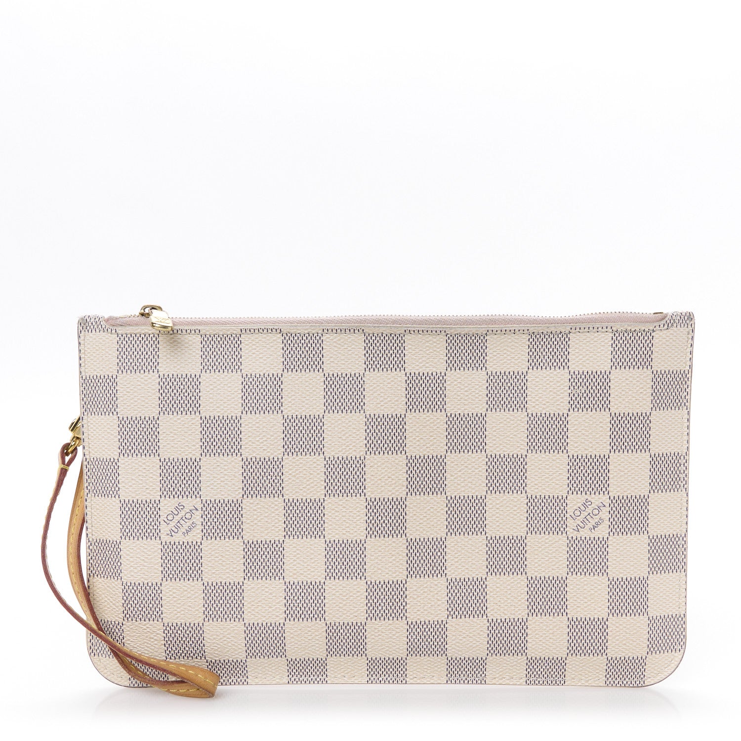 Louis Vuitton Damier Azur Neverfull MM GM Pochette Rose Ballerine 1 of 9