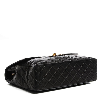 Chanel Lambskin Quilted XL Jumbo Flap Black 4 of 10