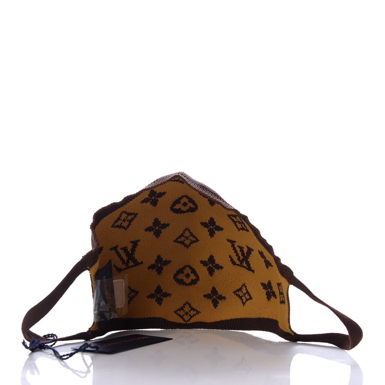 Louis Vuitton Monogram Knit Face Mask Brown 2 of 5