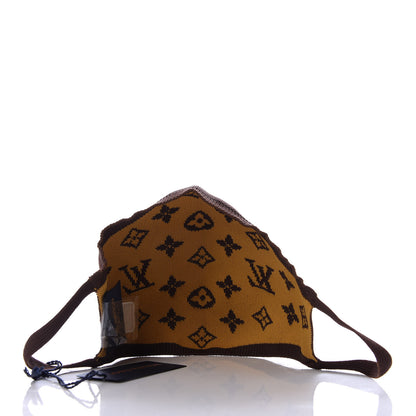 Louis Vuitton Monogram Knit Face Mask Brown 2 of 5
