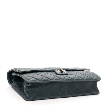 Chanel Washed Lambskin Quilted Maxi Take Away Flap Turquoise 4 of 11