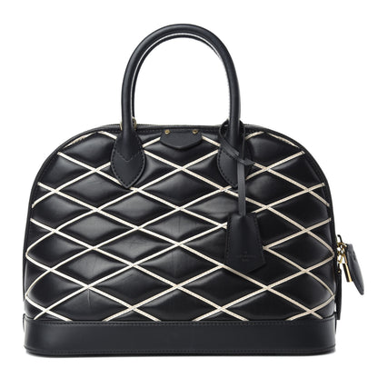 Louis Vuitton Lambskin Malletage Alma PM Black 1 of 11