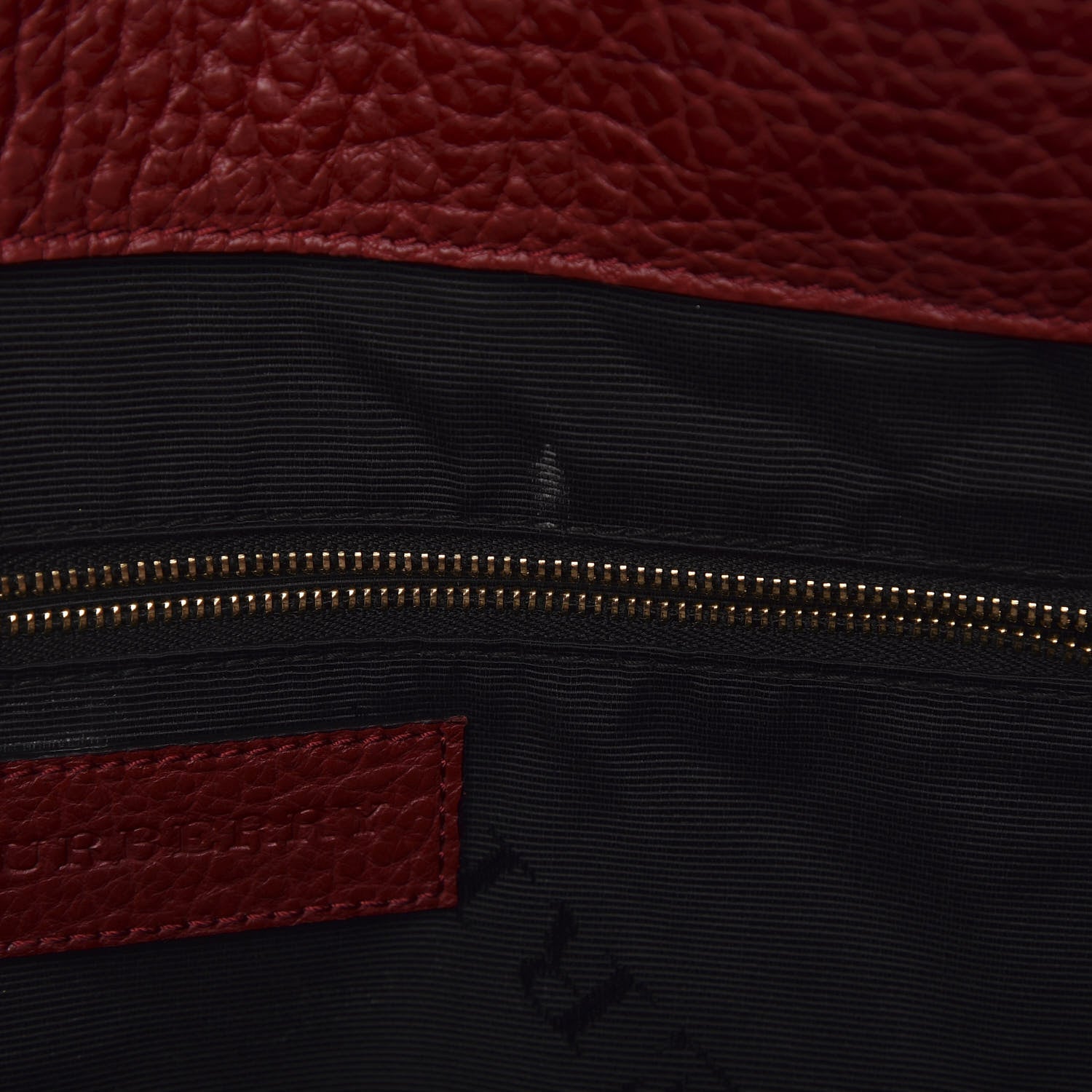 Burberry Heritage Grain Check Embossed Medium Dewsbury Tote Military Red 11 of 14