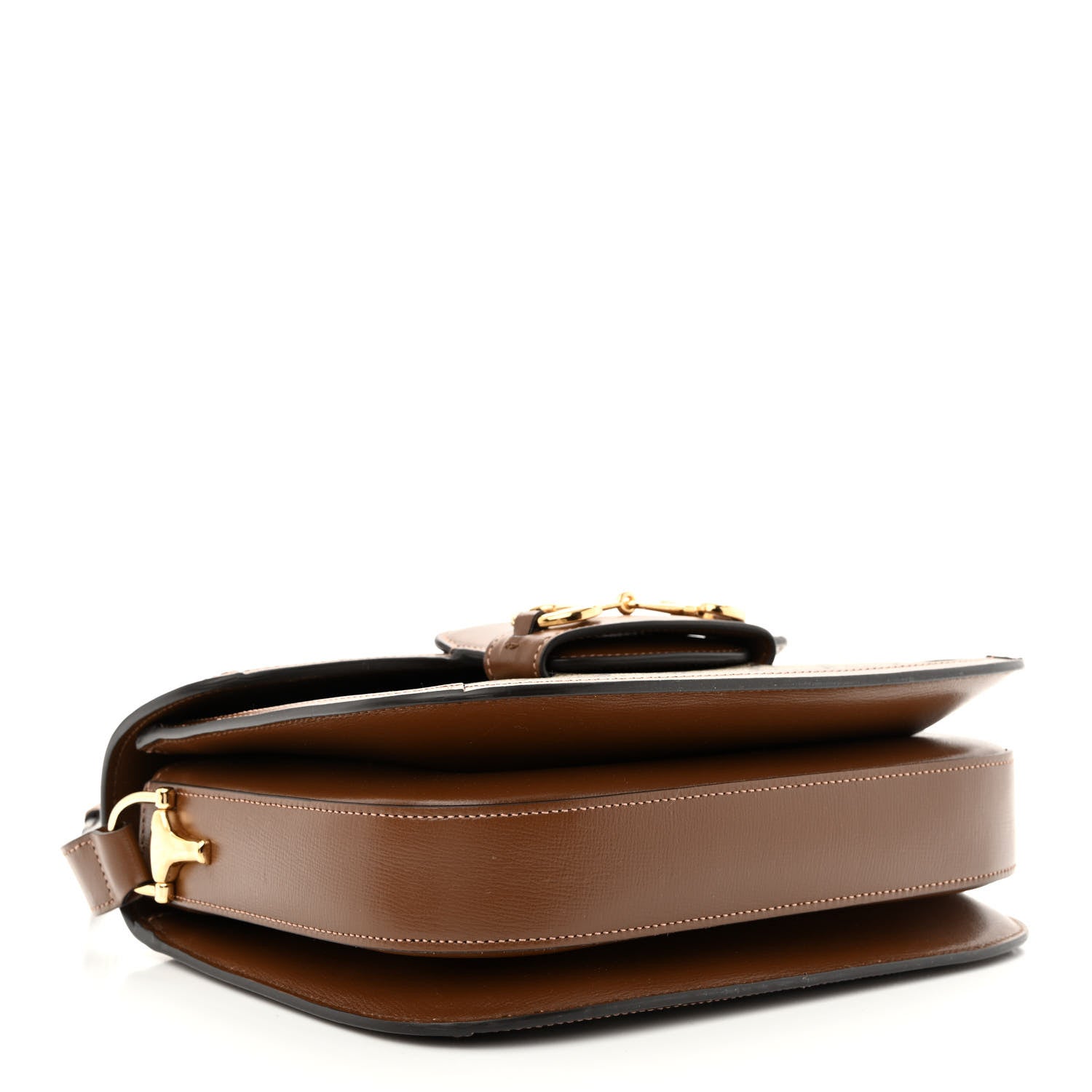 Gucci GG Supreme Monogram Horsebit 1955 Shoulder Bag Beige Brown Sugar 4 of 11