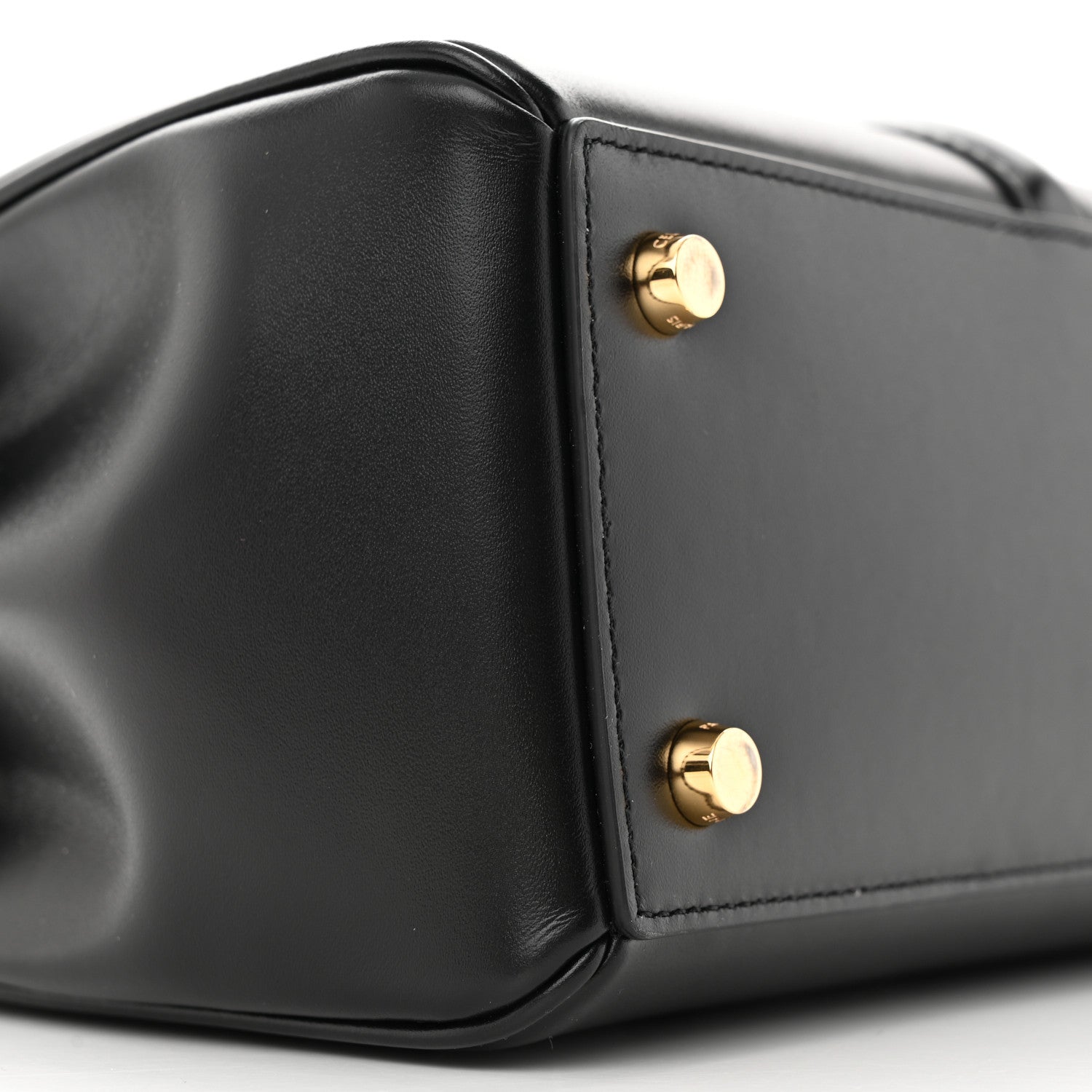 Celine Satinated Calfskin Small 16 Top Handle Bag Black 10 of 11