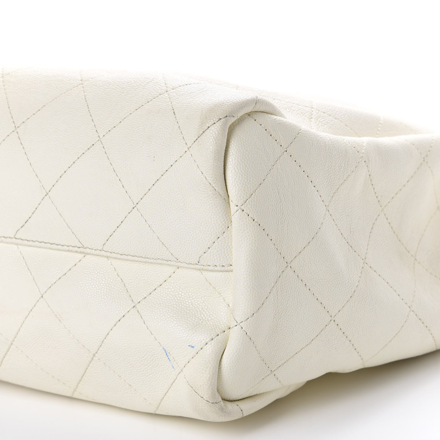 Chanel Caviar Stitched Large Shopping Tote White 8 of 14
