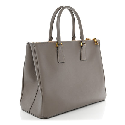 Prada Saffiano Lux Large Galleria Double Zip Tote Argilla 3 of 12
