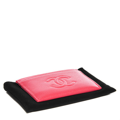 Chanel Caviar Timeless CC Card Holder Coral 4 of 8