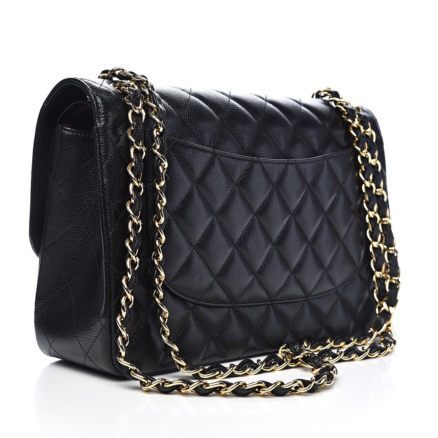 Chanel Caviar Quilted Jumbo Double Flap Black 3 of 11