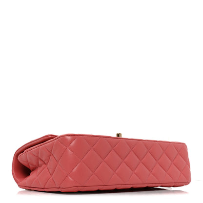 Chanel Lambskin Quilted Valentine Charms Medium Single Flap Pink 3 of 9