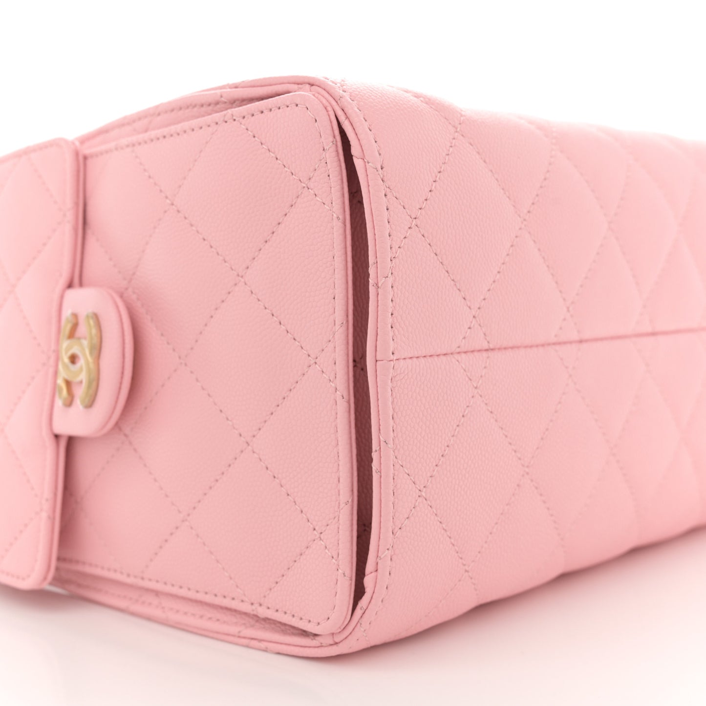 Caviar Quilted Small Chanel 25 Handbag Light Pink