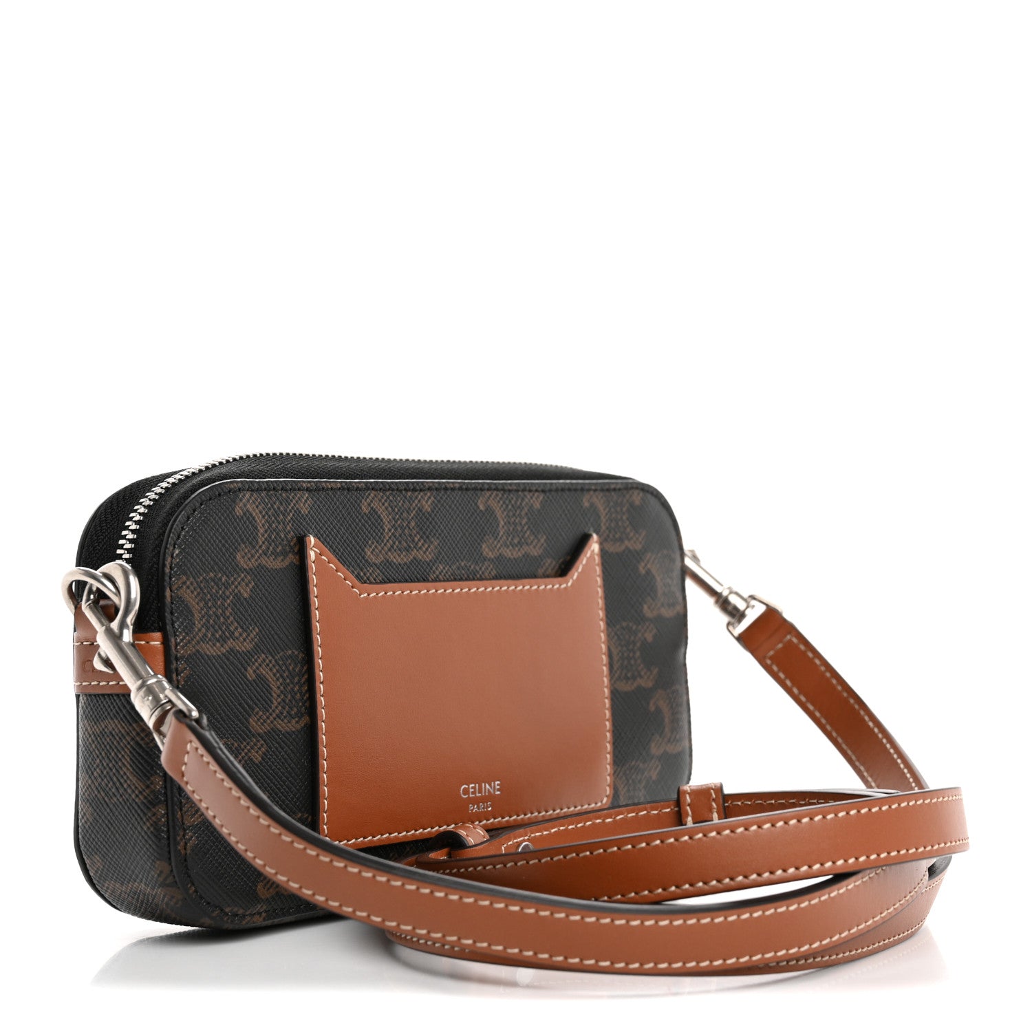 Celine Triomphe Canvas Horizontal Pouch Tan 3 of 11