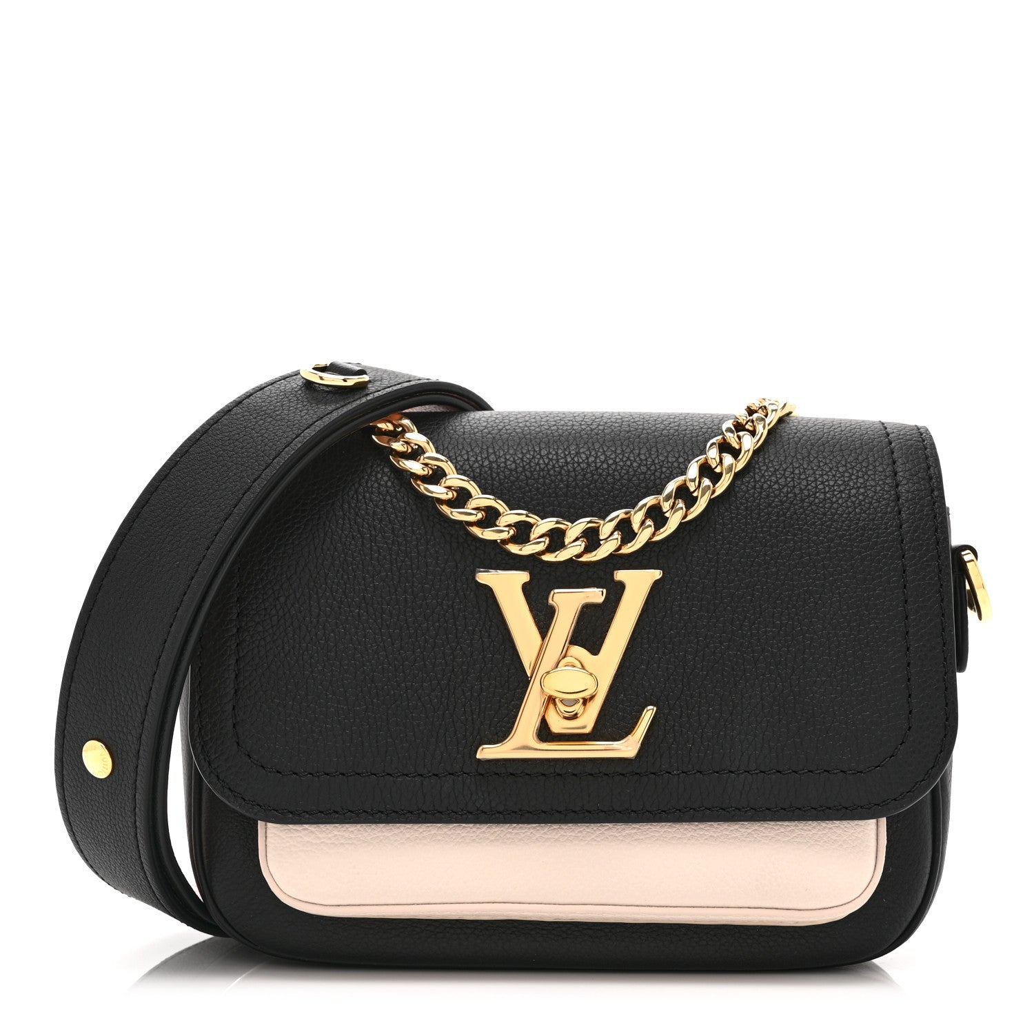Louis Vuitton Grained Calfskin Lockme Tender Black 1 of 9