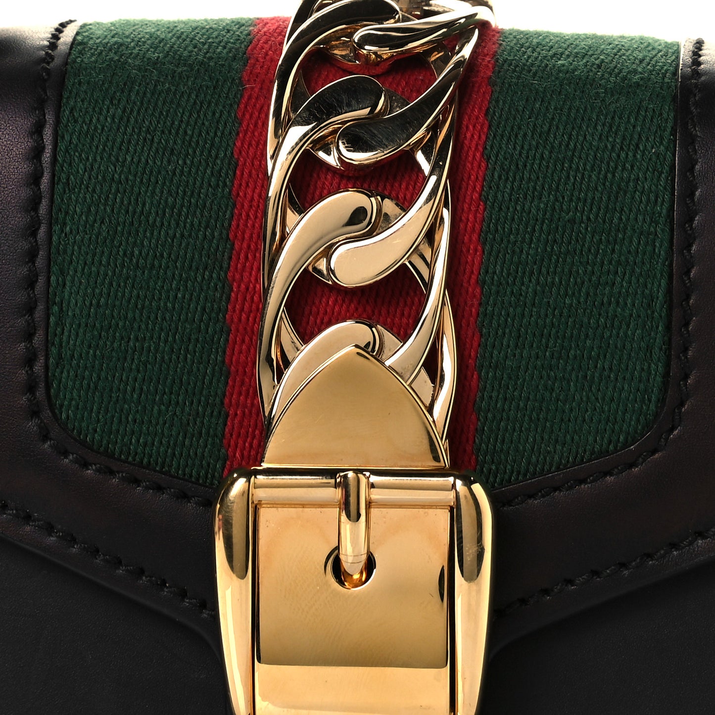 Calfskin Mini Sylvie Top Handle Bag Black