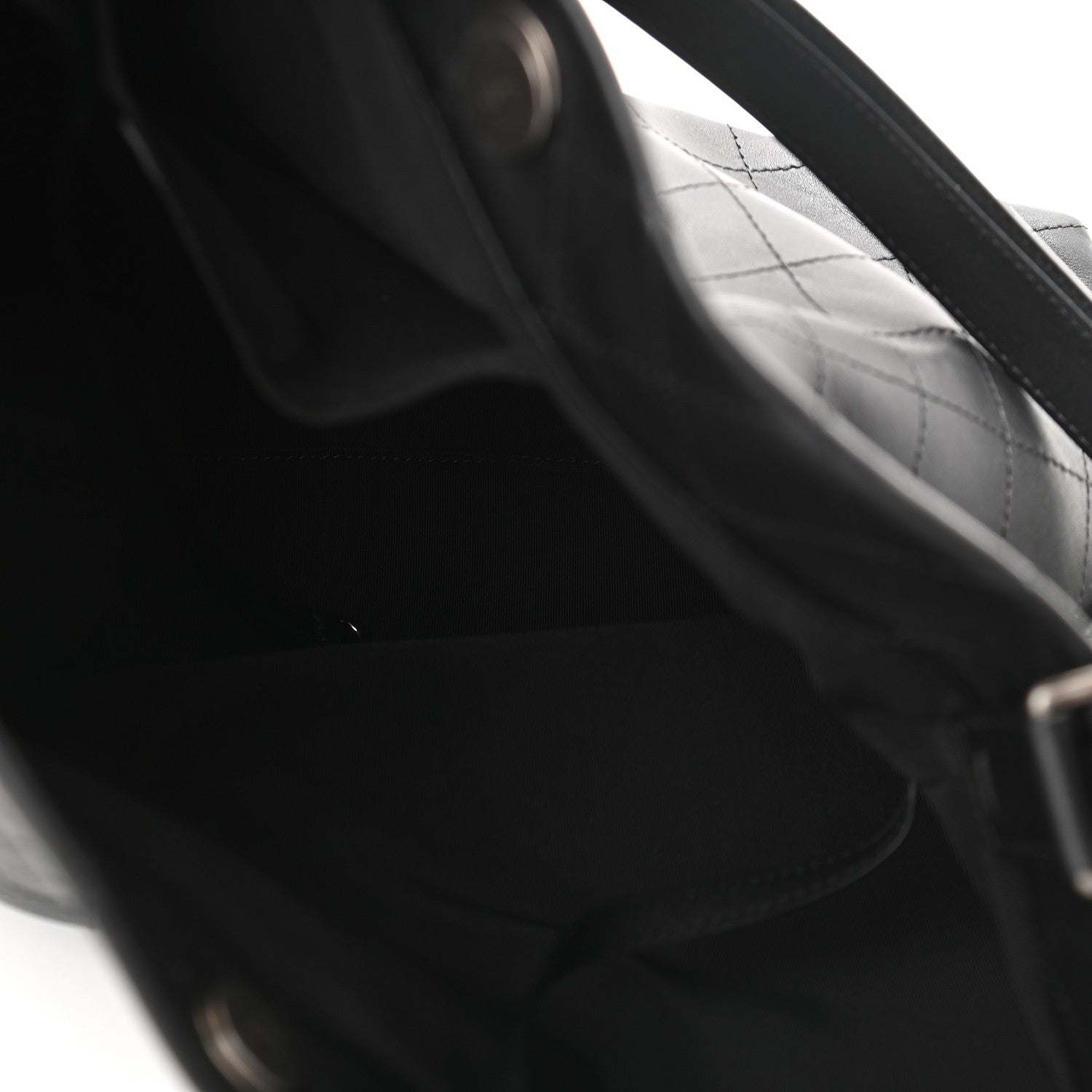 Chanel Calfskin Stitched Large Hobo Black 5 of 9