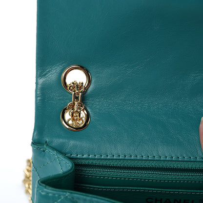 Chanel Aged Calfskin Quilted 2.55 Reissue Mini Flap Green 11 of 12