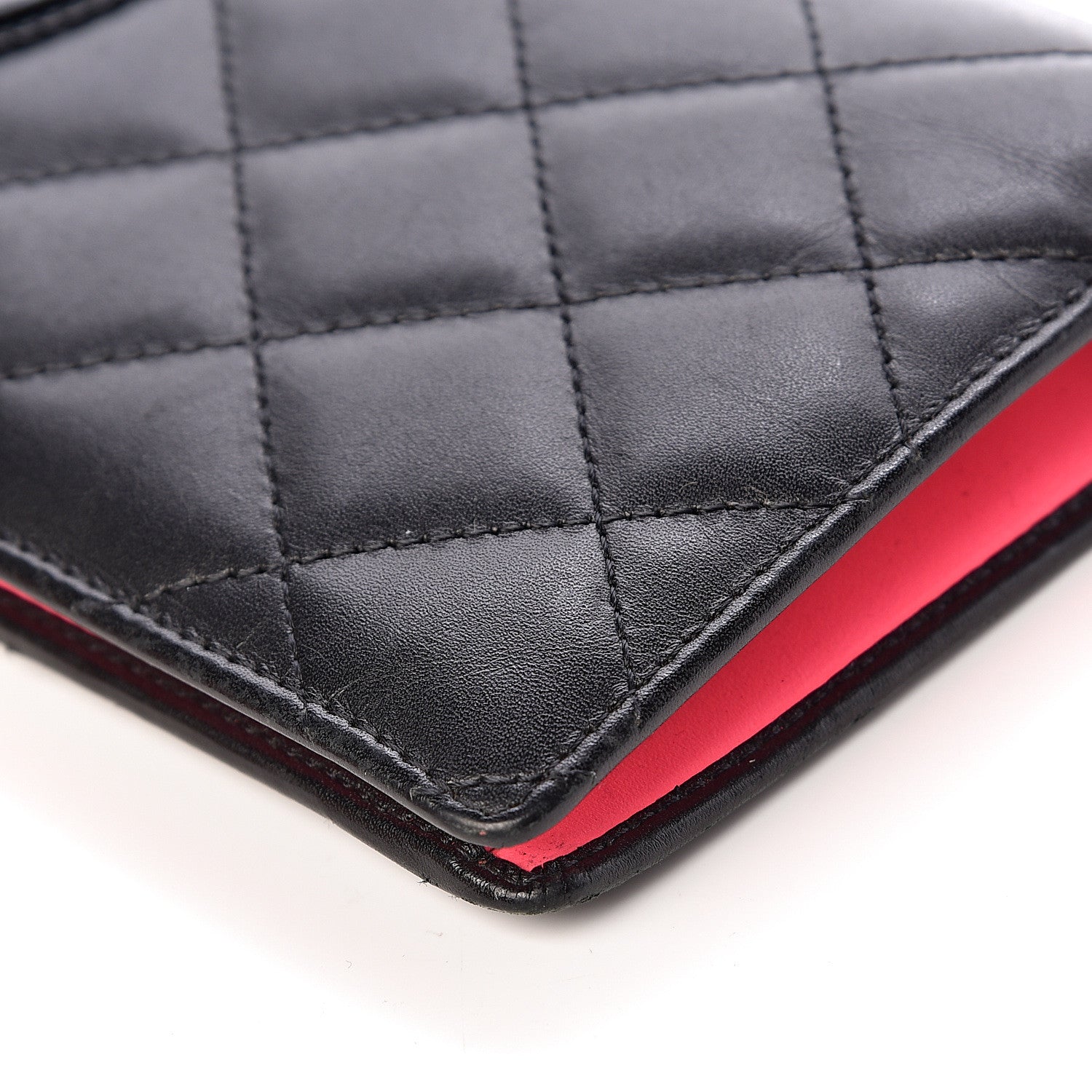 Chanel Calfskin Quilted Cambon Yen Wallet Black 11 of 12