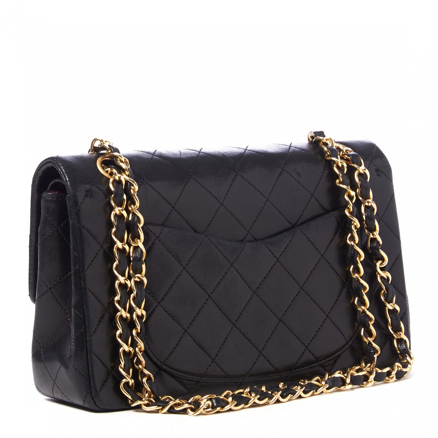 Chanel Lambskin Quilted Small Double Flap Black 2 of 9