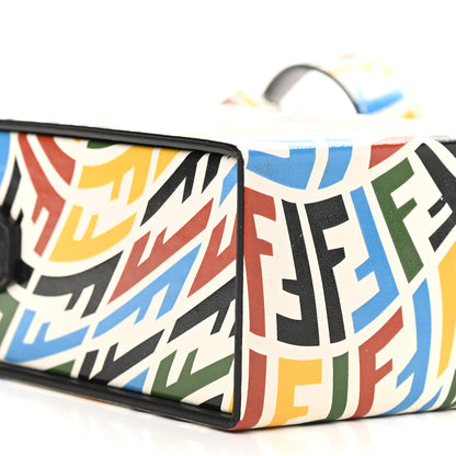 Fendi X SARAH COLEMAN Vitello Grace Light FF Vertigo Box Bag White Ice Multicolor 8 of 10
