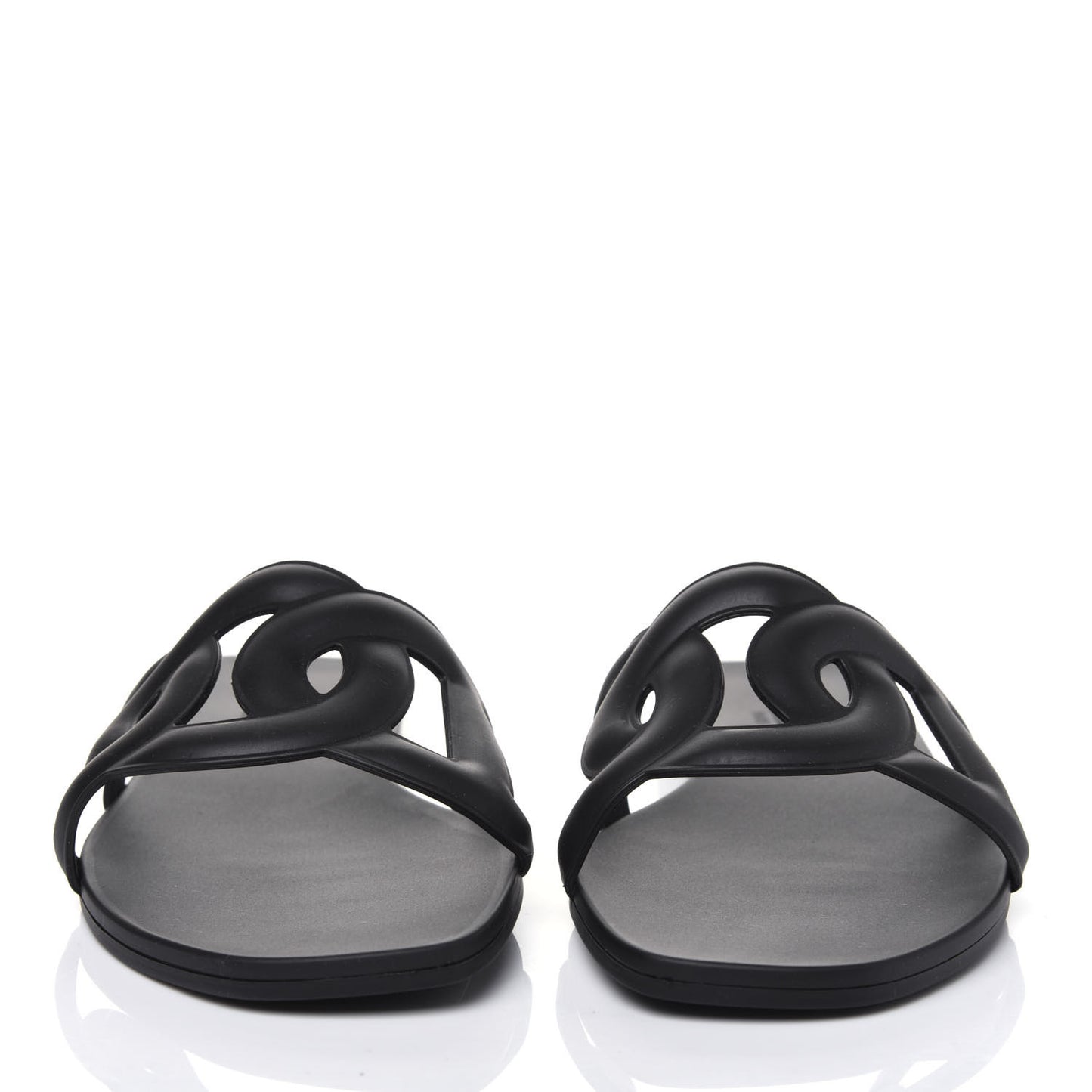 Rubber Aloha Sandals 36 Black