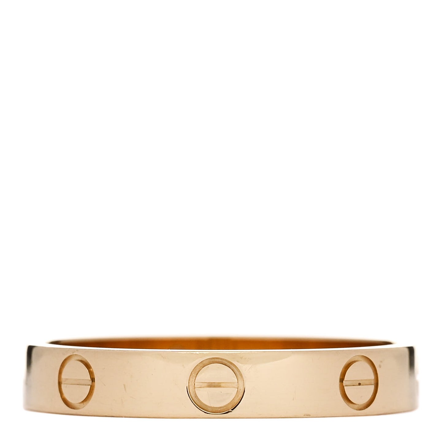 18K Yellow Gold 3.5mm LOVE Wedding Band Ring 60 9