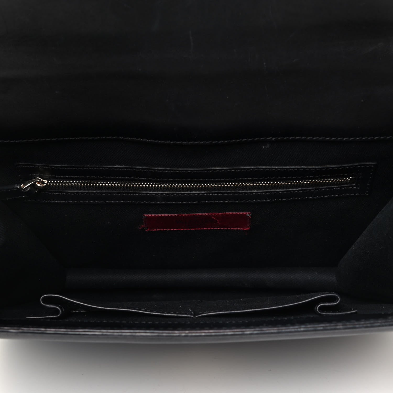 Valentino Garavani Vitello Extra Large Glam Lock Rockstud Flap Black 4 of 4