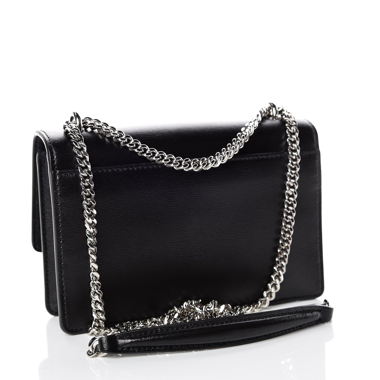 Calfskin Monogram Sunset Chain Wallet Black