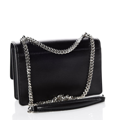 Saint Laurent Calfskin Monogram Sunset Chain Wallet Black 3 of 8