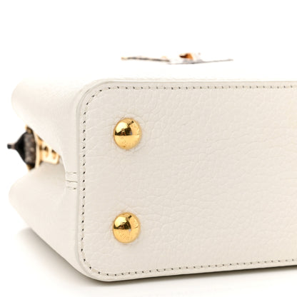 Louis Vuitton Taurillon Ayers Capucines Mini White Snow White 8 of 9