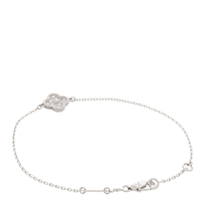 Van Cleef & Arpels 18K White Gold Diamond Sweet Alhambra Bracelet 2 of 5