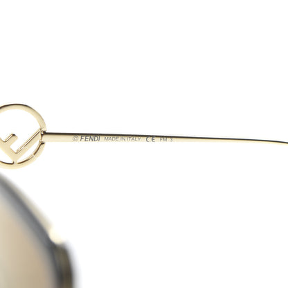 Fendi Metal Acetate F is Fendi Square Sunglasses FF 0294/S Gold 5 of 7