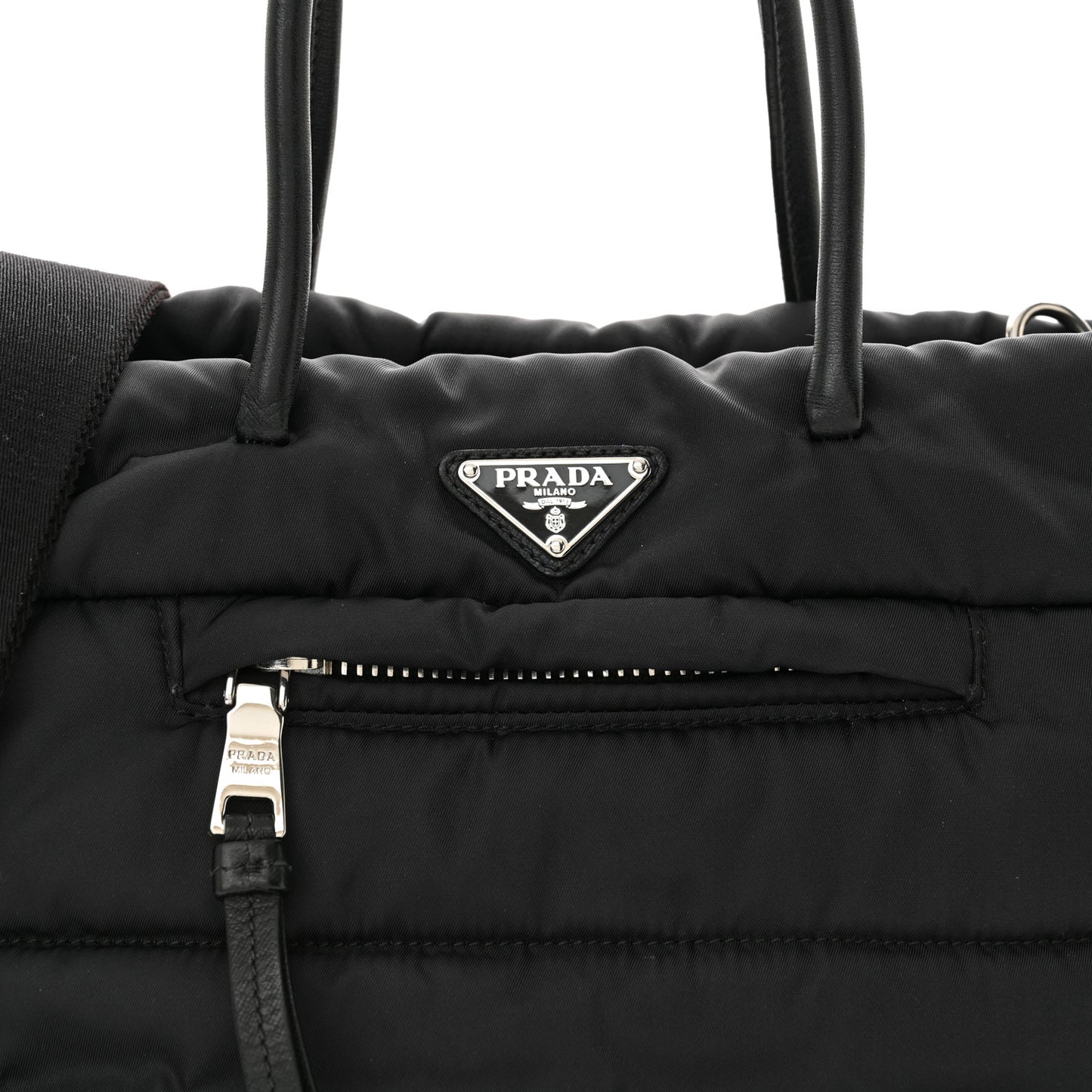 Tessuto Nylon Bomber Tote Black