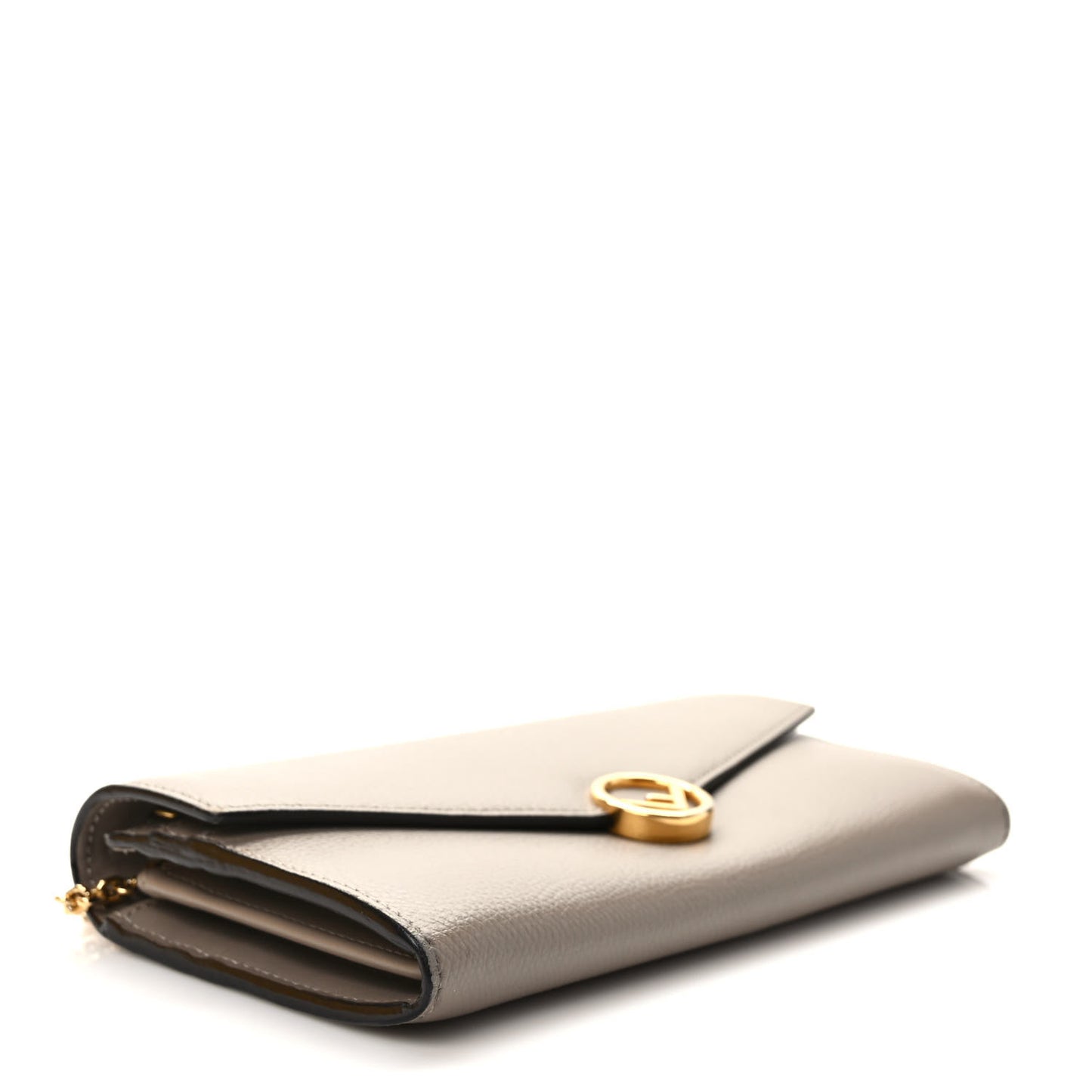 Vitello Cruise F is Fendi Continental Envelope Wallet on Chain Tortora