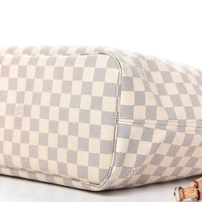 Louis Vuitton Damier Azur Neo Neverfull MM Rose Ballerine 7 of 10