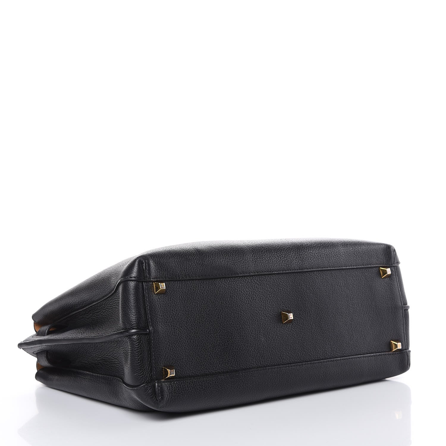 MCM Grained Calfskin Large Milla Tote Black 4 of 14
