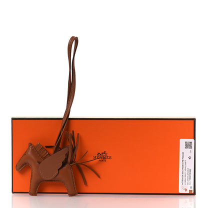 Hermes Milo Lambskin Grigri Rodeo Pegase Horse Bag Charm PM Gold 5 of 5
