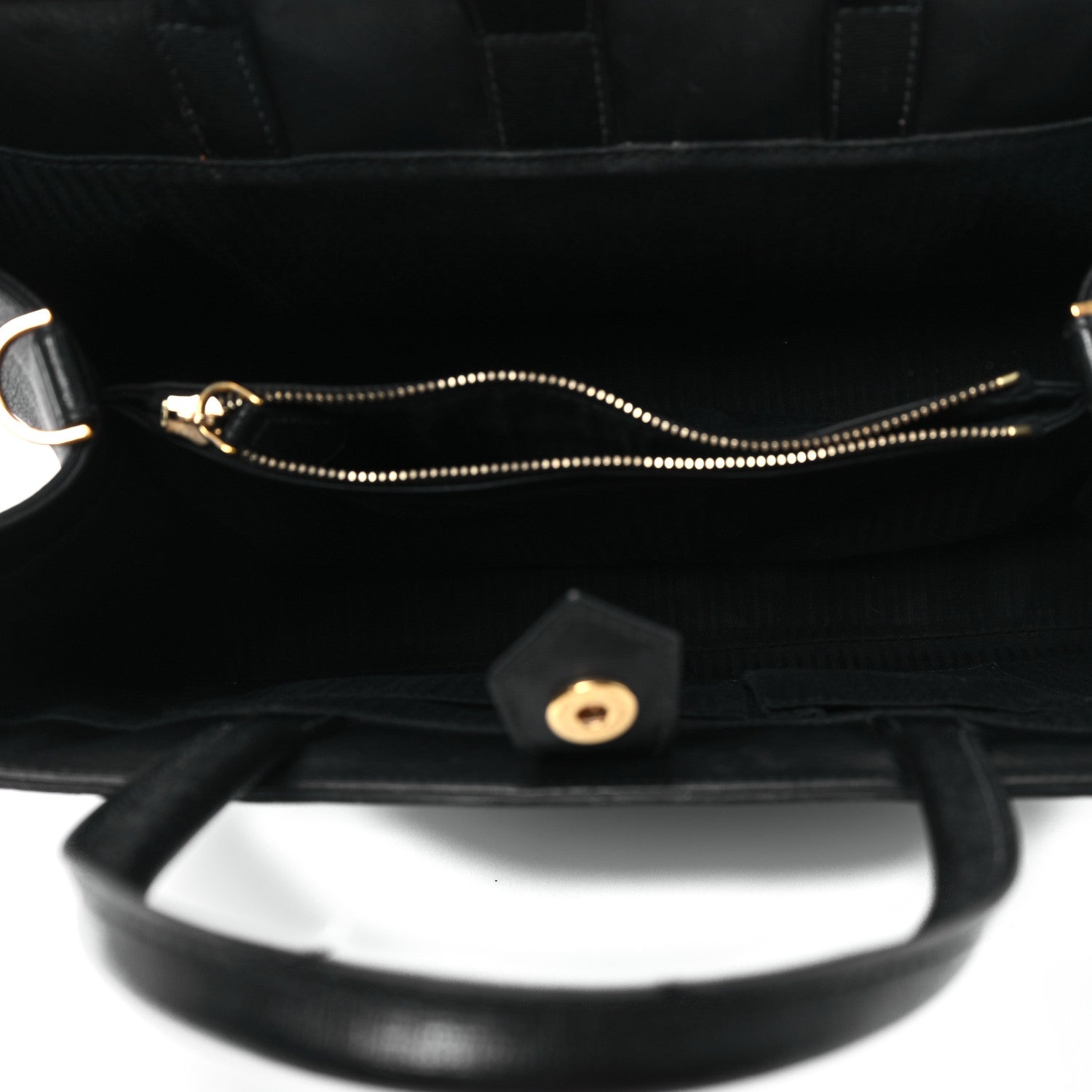 Fendi Vitello Elite Regular 2Jours Tote Black 5 of 14