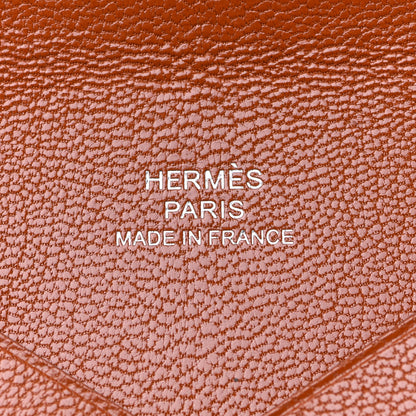 Hermes Chevre Mysore Calvi Card Case Cuivre 6 of 8