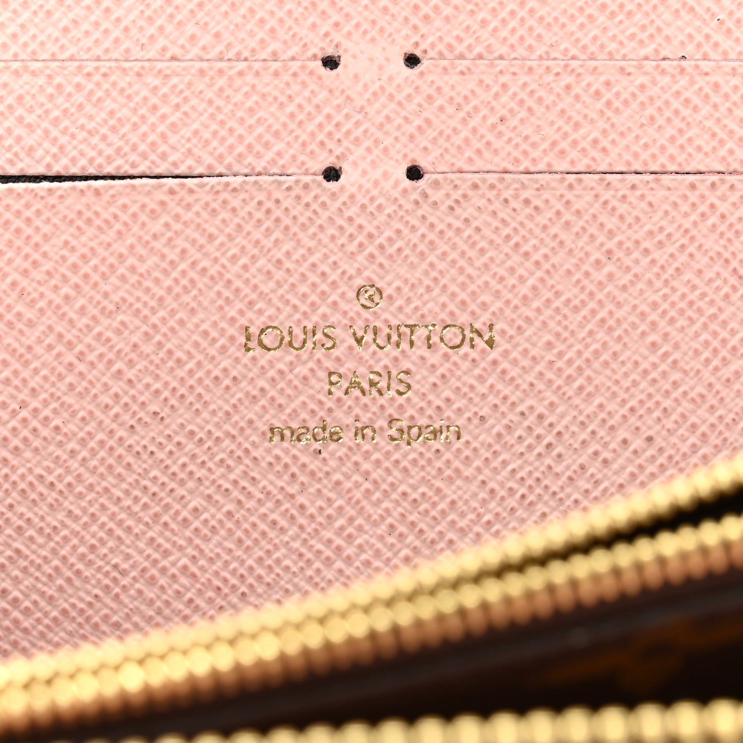 Monogram Clemence Wallet Rose Ballerine