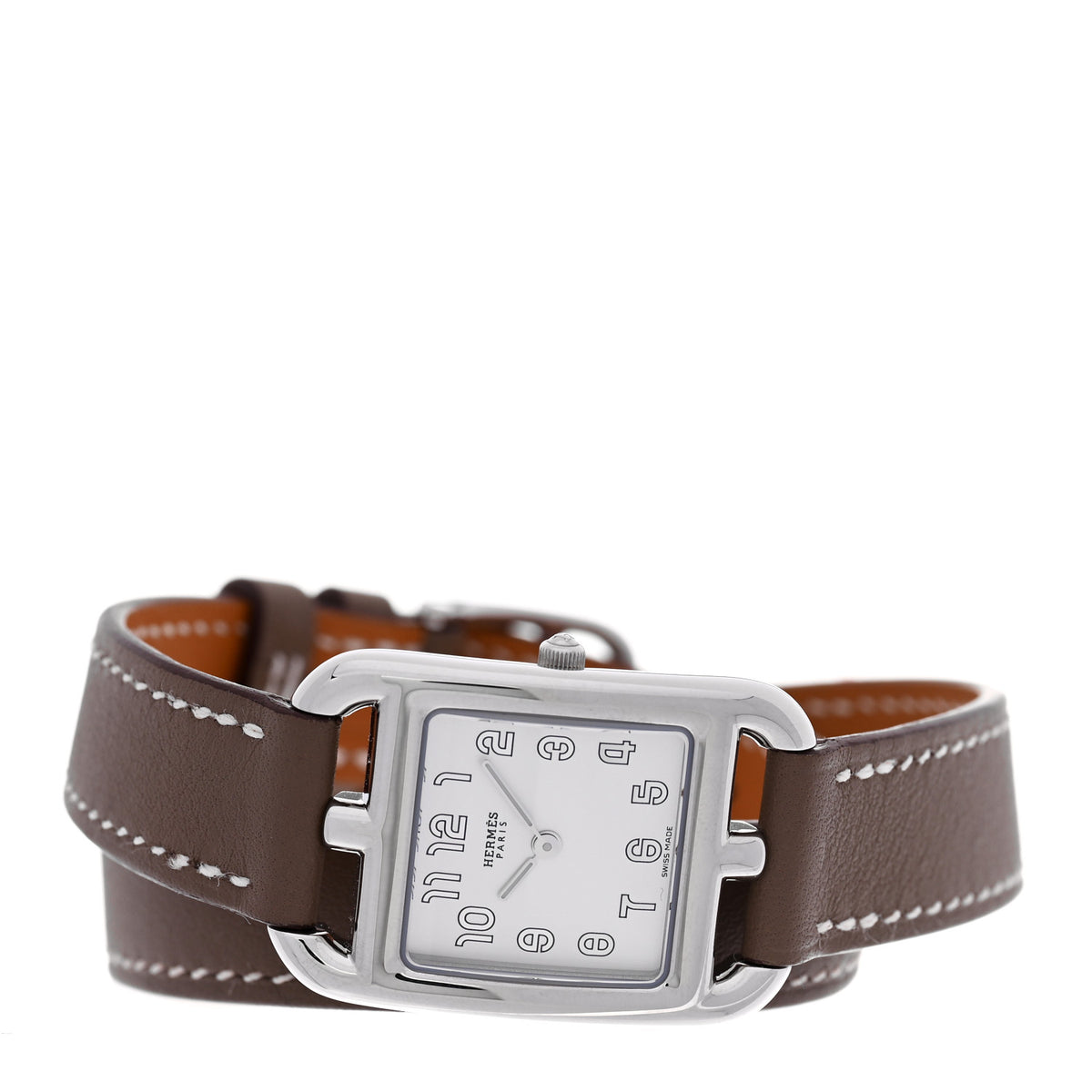 Stainless Steel Swift 23mm Cape Cod Double Tour Quartz Watch Etoupe