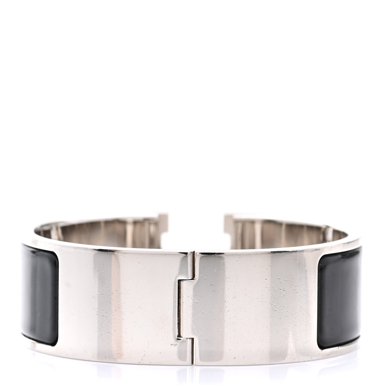 Hermes Enamel Wide Clic Clac H Bracelet PM Black 6 of 8